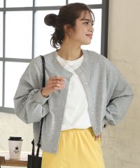 ad thie/アドティエ ad thie 2WAYトップス 裏毛 前後リバーシブル スナップボタン クルーネック 冬 春/505937934