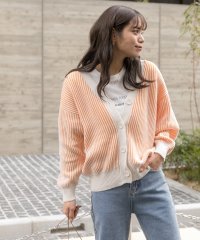 ad thie/アドティエ ad thie ニットカーディガン ストライプ パステル Vネック ゆったり 冬 春/505937941