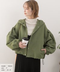 ad thie/バルーンスリーブショート丈マウンテンパーカー 秋服 秋 冬服 冬/505937950