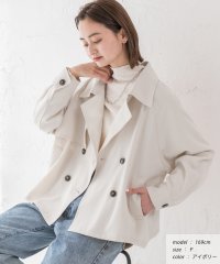 ad thie/ラグラン ショートトレンチコート　 春 春服 冬 冬服/505937951