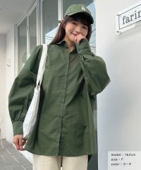 ad thie/2タイプ 無地・ストライプ　選べるBIGシャツ 秋服 秋 冬服 冬/505938009