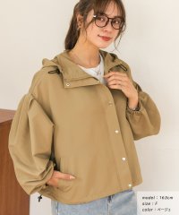 ad thie/アドティエ ad thie バルーンスリーブショート丈マウンテンパーカー 秋服 秋 冬服 冬/505938028