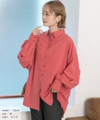 ad thie/オーバーサイズ ピーチスキンシャツ 秋服 秋 冬服 冬/505938033