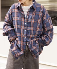 ad thie/アドティエ ad thie 【2023AW新作】選べる2柄・ネルチェック ビッグシルエットシャツ/505938036