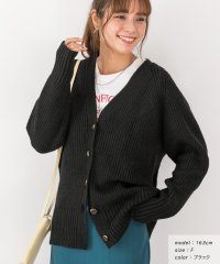 ad thie/アドティエ ad thie 片畦編み・Vネック MIXニットカーディガン 秋服 秋 冬服 冬/505938044