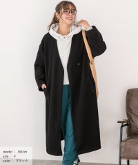 ad thie/アドティエ ad thie サイドスリット ノーカラーロングコート 秋服 秋 冬服 冬/505938055
