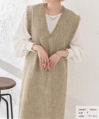ad thie/アドティエ ad thie ツイード・Vネック ジャンパースカート/505938102