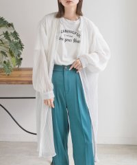 ad thie/アドティエ ad thie 【2023AW新作】ランダムプリーツ シアーシャツワンピース/505938136