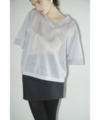 CLANE/SHEER  VNECK KNIT TOPS/505957705