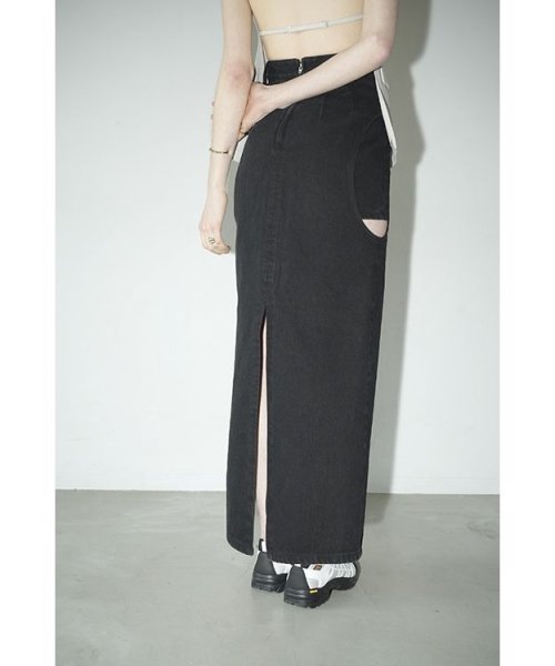 CIRCLE CUT LAYERED DENIM SKIRT(505957706) | クラネ(CLANE) - d fashion