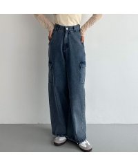 callautia/カラウティア callautia callautia デニムワイドカーゴパンツ/505966842