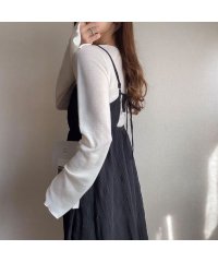 FILLOU/フィルー FILLOU FILLOU リップルバックリボンキャミワンピース/505966844