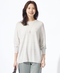 J.PRESS LADIES/【WEB限定カラーあり・洗える】SILKY RAYON STRETCH ボーダー ニット/505967270