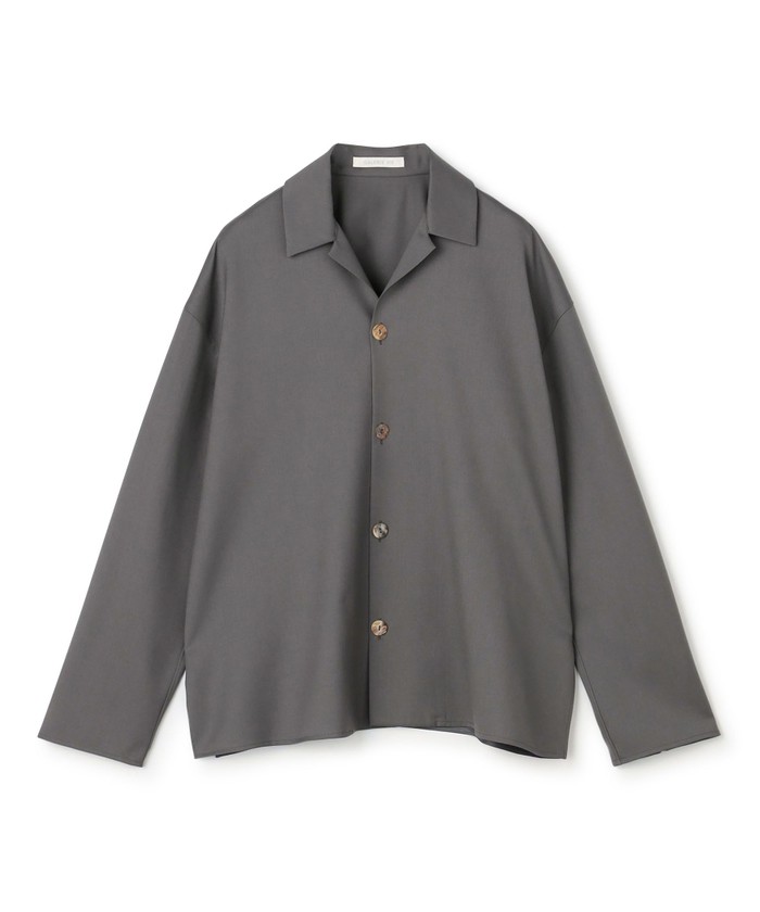 【GALERIE VIE】ウォッシャブルギャバジン オープンカラーシャツ クーポン】【セール 30%OFF】ウォッシャブルギャバジン オープン