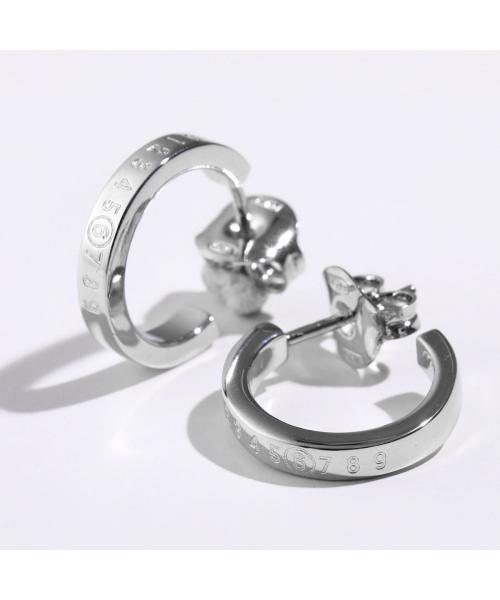 MM6 Maison Margiela ナンバーズ 喋る ロゴ フープ ピアス MM6 Maison Margiela ナンバーズ 喋る ロゴ フープ ピアス