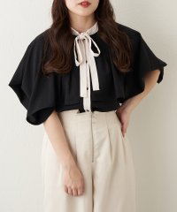 OLIVE des OLIVE/【WEB限定】配色ケープボウタイブラウス レディース トップス オフィス 春/505967468