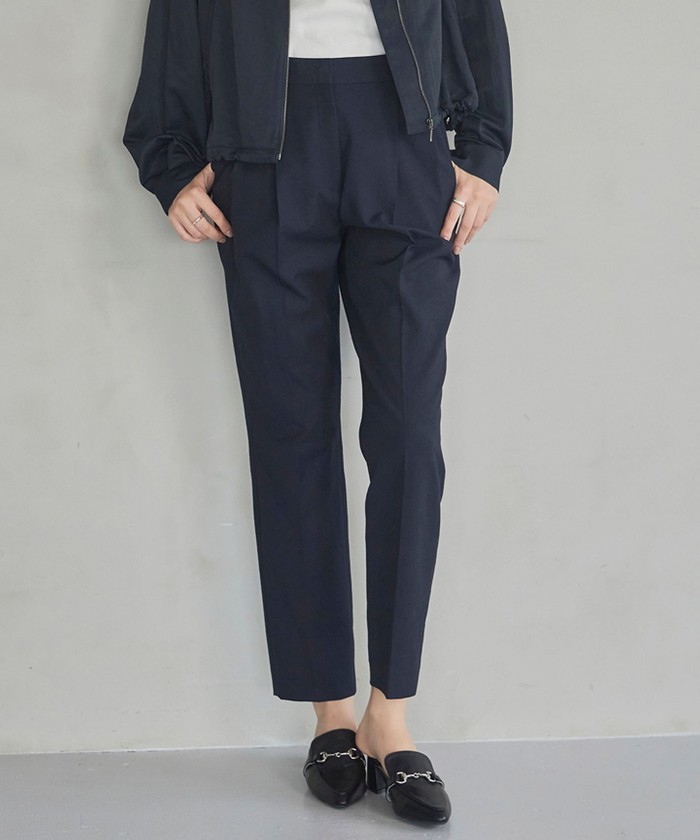 ICB タグ付き LooseWeave テーパードパンツ 大きいサイズ48