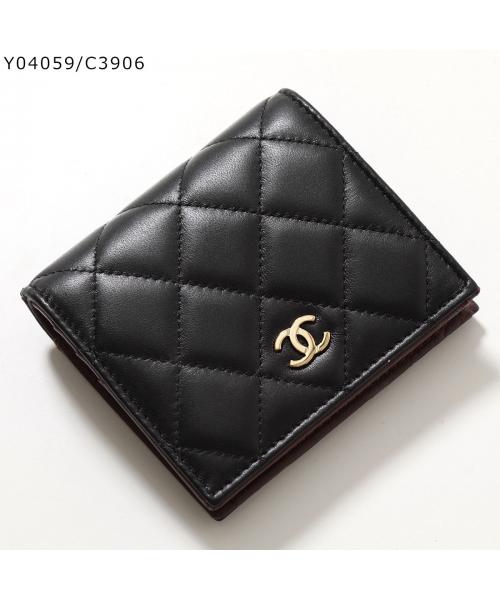 CHANEL 二つ折り財布 AP3178 MATELASSE マトラッセ(505862112