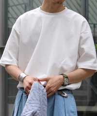 GLOSTER/【限定展開】【GLOSTER/グロスター】ハイポンチ ビッグシルエット ドレープ半袖Tシャツ/505922755