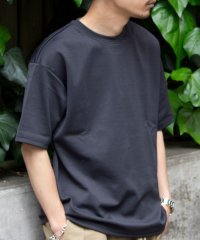 GLOSTER/【限定展開】【GLOSTER/グロスター】ハイポンチ ビッグシルエット ドレープ半袖Tシャツ/505922755