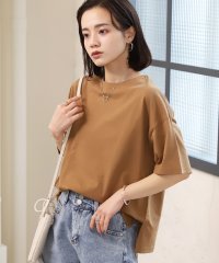 ad thie/ドロップショルダー ショート丈シンプルTシャツ 夏服 夏/505937984