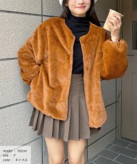ad thie/アドティエ ad thie ふわふわソフトタッチエコファージャケット 秋服 秋 冬服 冬/505938065