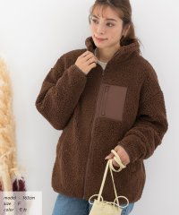 ad thie/アドティエ ad thie ゆったりシルエットポケット付ボアショートジャケット 秋服 秋 冬服 冬/505938066