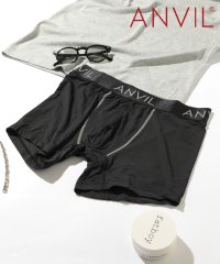 ANVIL/アンヴィル ANVIL 【ANVIL】アンダーウェア パンツ ボクサー 下着 ボクサーパンツ 伸縮性 プレゼント ギフト メンズ ロゴ ステッチ ブラック AN/505940432