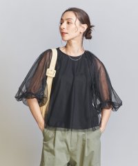 BEAUTY&YOUTH UNITED ARROWS/チュール レイヤード 5分袖プルオーバー －ウォッシャブル－/505969555