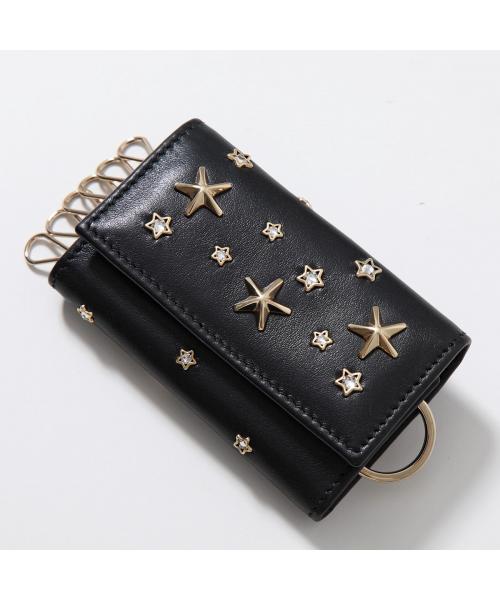 JIMMY CHOO ジミーチュウ Navy レザー・キーケース