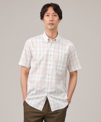 TAKEO KIKUCHI/コットン セルロース チェック 半袖シャツ/505970257