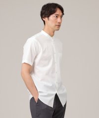TAKEO KIKUCHI/コットン セルロース バンドカラー 半袖シャツ/505970258