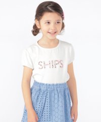 SHIPS KIDS/SHIPS KIDS:100～130cm / ガーリー 刺繍 ロゴ TEE/505970266