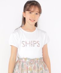 SHIPS KIDS/SHIPS KIDS:140～150cm / ガーリー 刺繍 ロゴ TEE/505970267