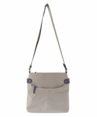 MK MICHEL KLEIN BAG/[撥水・軽量・ペットボトルホルダー付]アクセントレザースクエアショルダーバッグ/505830614