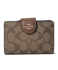 COACH/【COACH】コーチ C0082 二つ折り財布 MEDIUM CORNER ZIP WALLET 小銭入れ付 シグネチャー レディース/505932156