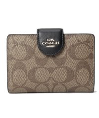 COACH/【COACH】コーチ C0082 二つ折り財布 MEDIUM CORNER ZIP WALLET 小銭入れ付 シグネチャー レディース/505932156