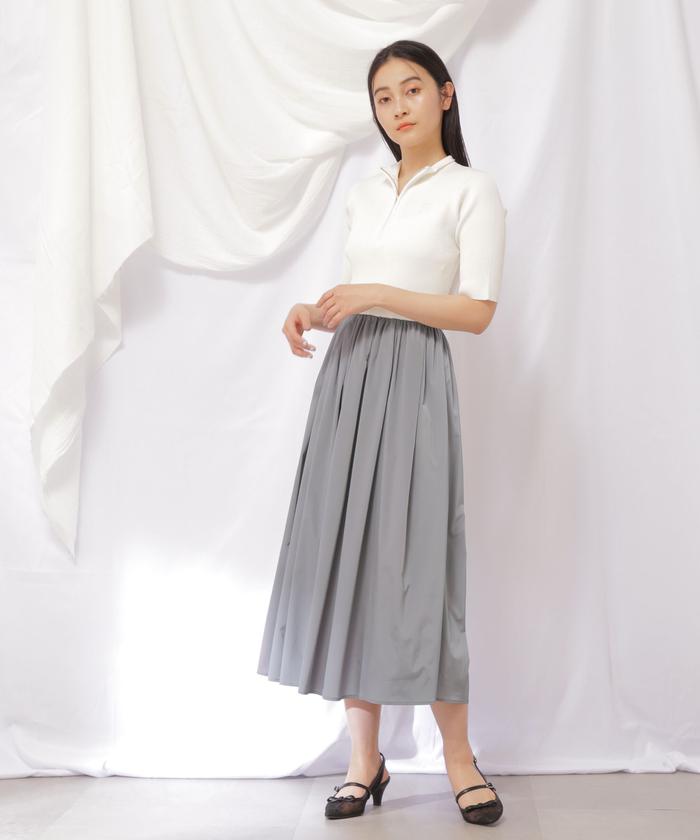 注目 セール 50%OFF】ハーフジップニットドッキングワンピース レディースウェア