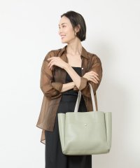 MK MICHEL KLEIN BAG/ナチュラルバイカラースクエアトートバッグ/505970441