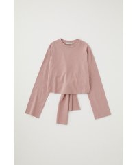 moussy/オーガニックコットン使用の少しハリのあるTシャツ生地背中で帯を結わえるデザインの長袖Tシャツ/505970487