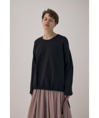 moussy/オーガニックコットン使用の厚手カットソー裾と袖を紐でギャザー寄せできるプルオーバー/505970488