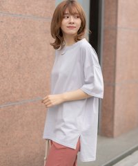 ad thie/オーバーサイズチュニックTシャツ カット チュニック ゆったり サイドスリット トップス Ｔシャツ /505910694