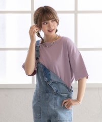 ad thie/オーバーサイズチュニックTシャツ カット チュニック ゆったり サイドスリット トップス Ｔシャツ /505910694