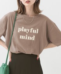 ad thie/ロゴプリントTシャツ　Tシャツ　カットソー　トップス　半袖　レディース　ロゴ　カジュアル　コットン　お家コーデ　ロゴT　ゆったり　クルーネック　新色/505910695