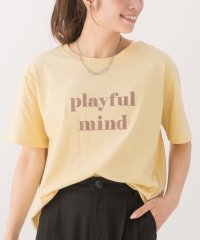 ad thie/ロゴプリントTシャツ　Tシャツ　カットソー　トップス　半袖　レディース　ロゴ　カジュアル　コットン　お家コーデ　ロゴT　ゆったり　クルーネック　新色/505910695