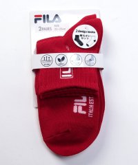 FILA socks Ladies/アーチフィット リブショートソックス 2足組 レディース/505932940