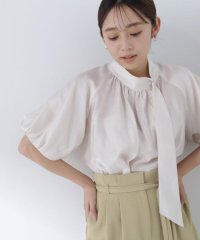 NATURAL BEAUTY BASIC/サイドタイブラウス/505959429