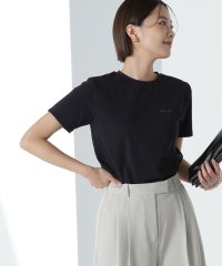 NATURAL BEAUTY BASIC/ロゴ刺繍コンパクトTシャツ/505968055