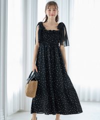 tocco closet/トッコクローゼット tocco closet 肩リボン付きハートプリントティアードワンピース/505969815