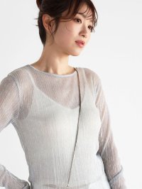 Vin/ヴァン Vin クルーネックラメシアートップス/505971028
